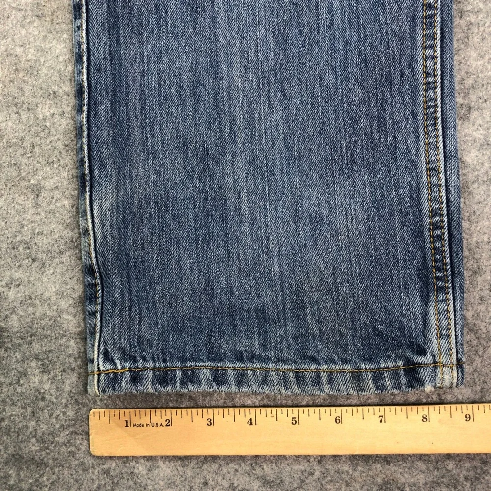 Cinch Mens Jeans 38X34 Blue Medium Wash Western Rodeo Label Relaxed Workwear